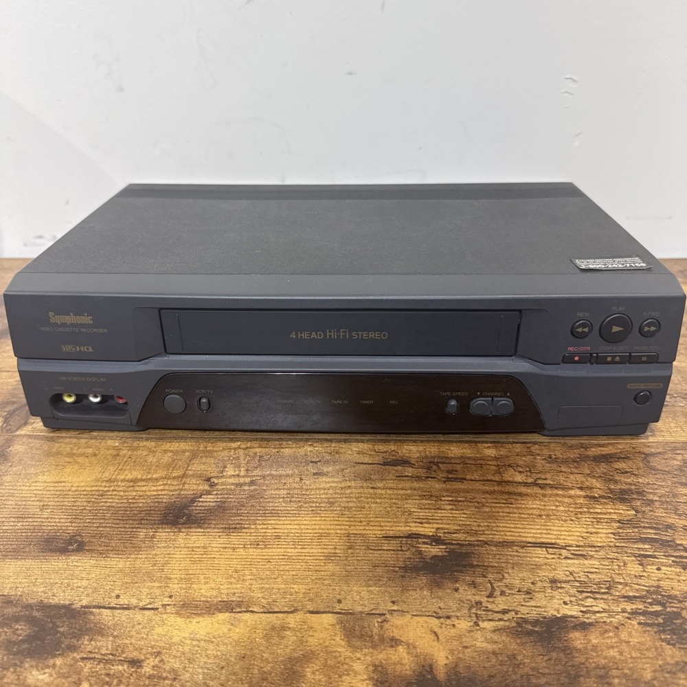Symphonic SL2860 4 Head Hi-Fi Video Cassette Recorder VHS - No Remote *Works*